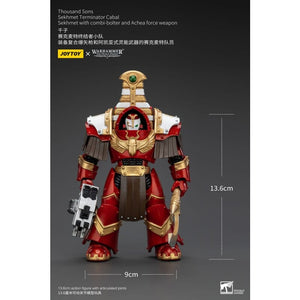 Warhammer The Horus Heresy Actionfigur 1/18 Thousand Sons Sekhmet Terminator Cabal Sekhmet with Combi-Bolter and Achea Force Weapon 14 cm