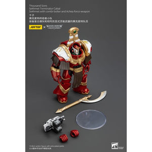 Warhammer The Horus Heresy Actionfigur 1/18 Thousand Sons Sekhmet Terminator Cabal Sekhmet with Combi-Bolter and Achea Force Weapon 14 cm