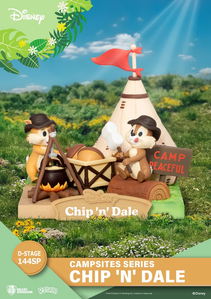 Disney D-Stage Campsite Series PVC Diorama Chip & Dale Special Edition 10 cm