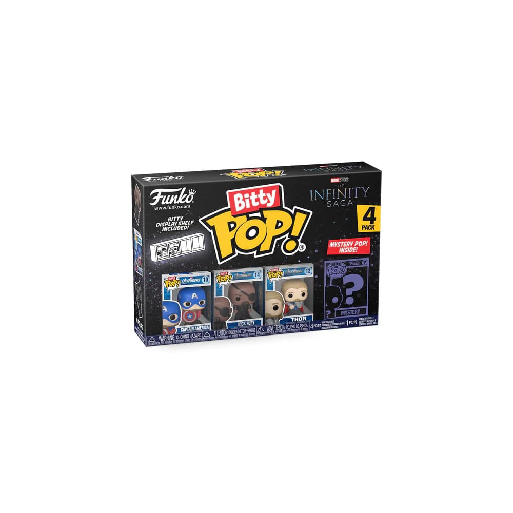 Marvel Bitty POP! Vinyl Figuren 4er-Pack Captain America 2,5 cm