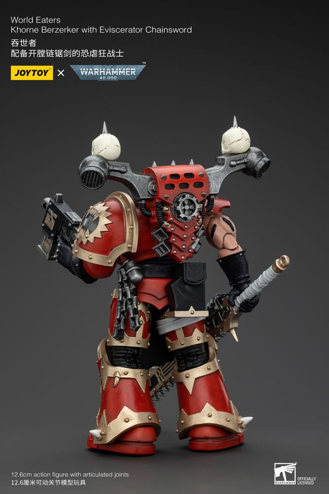 Warhammer 40k Actionfigur 1/18 World Eaters Khorne Berzerker with Eviscerator Chainsword
