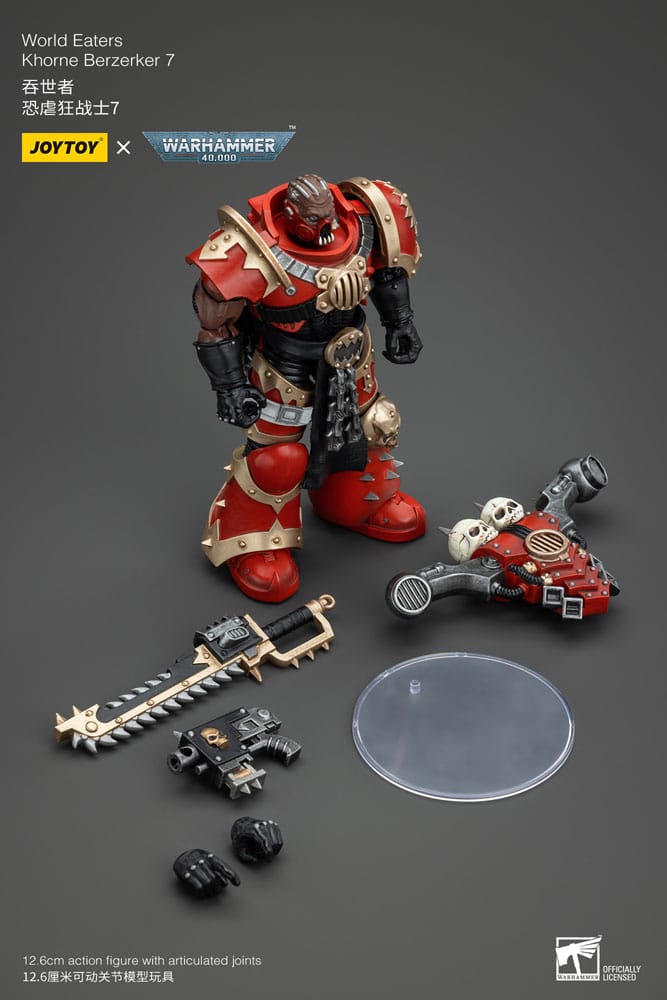 Warhammer 40k Actionfigur 1/18 World Eaters Khorne Berzerker 7