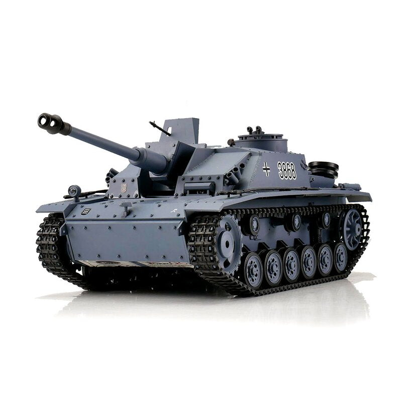 1/16 RC Sturmgeschütz III Ausf. G grau BB+IR (Metallketten)