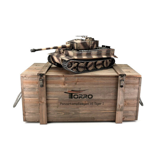 1/16 RC Tiger I Späte Ausf. wüste BB Rauch