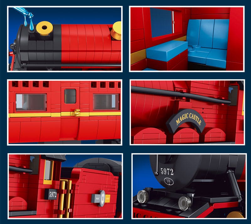 Mould King 12010 - Magische Dampflokomotive