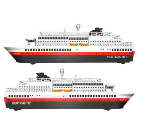 COBI 1333 - Hurtigruten Coastal Ships 8in1