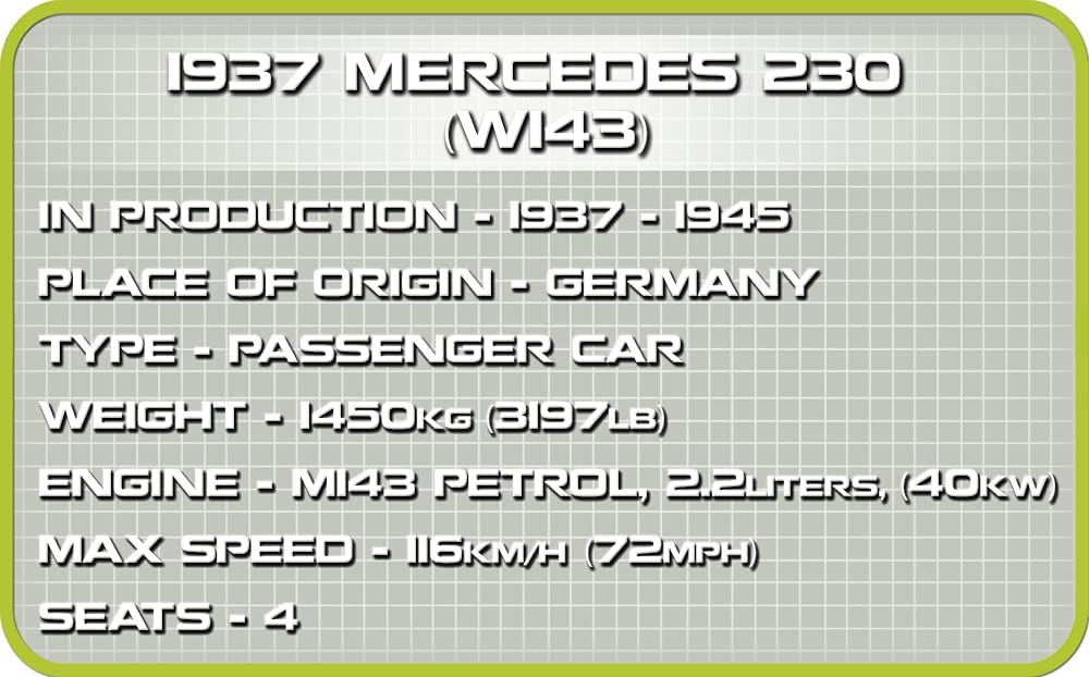 COBI 2251 - 1937 Mercedes 230