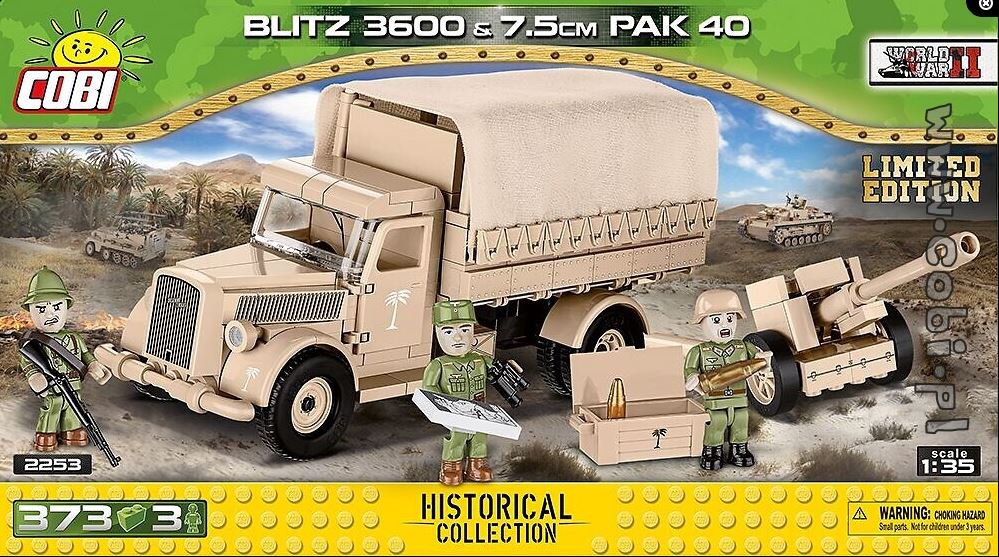 COBI 2253 - Blitz 3600 & 7,5 cm PaK 40 - Limitierte Auflage