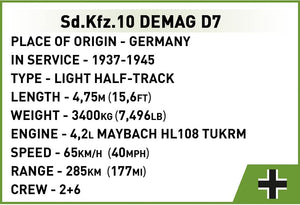 Cobi 2273 - Sd.Kfz. 10 DEMAG D7