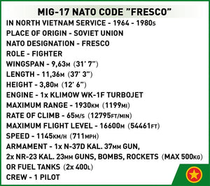 COBI 2424 - MIG-17 NATO CODE "FRESCO"