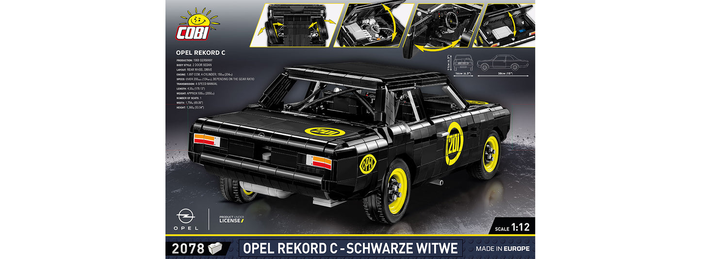 COBI 24333 - Opel Rekord C Schwarze Witwe