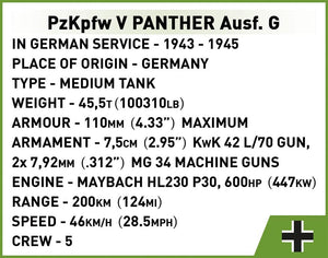 Cobi 2566 - PzKpfw V Panther Ausf. G