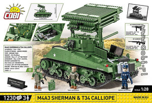 COBI 2569 - M4A3 SHERMAN + T34 CALLIOPE  -EXECUTIVE EDITION -