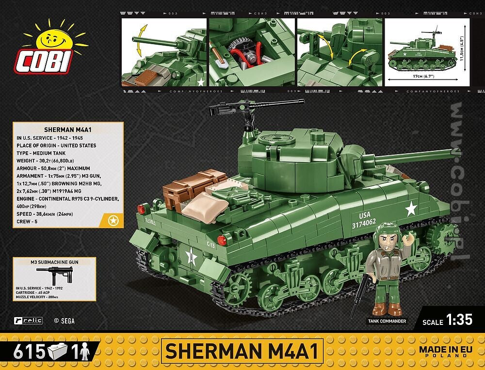COBI 3044 - Sherman M4A1 | Company of Heroes 3