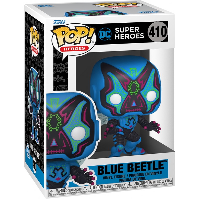 Funko Pop! #410 DC Super Heroes Dia de los - Blue Beetle