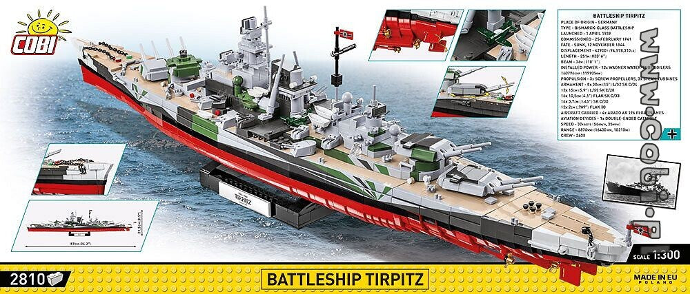 COBI 4839 - BATTLESHIP TIRPITZ