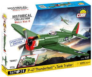COBI 5736 - P-47 Thunderbolt & Tank Trailer  -Executive Edition-