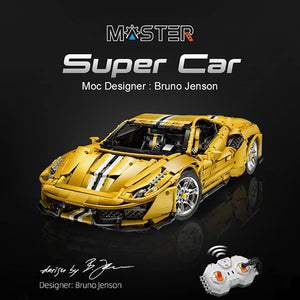 Cada 61057W - Cada Master Italian Super Car gelb 1:8 inkl. Power System
