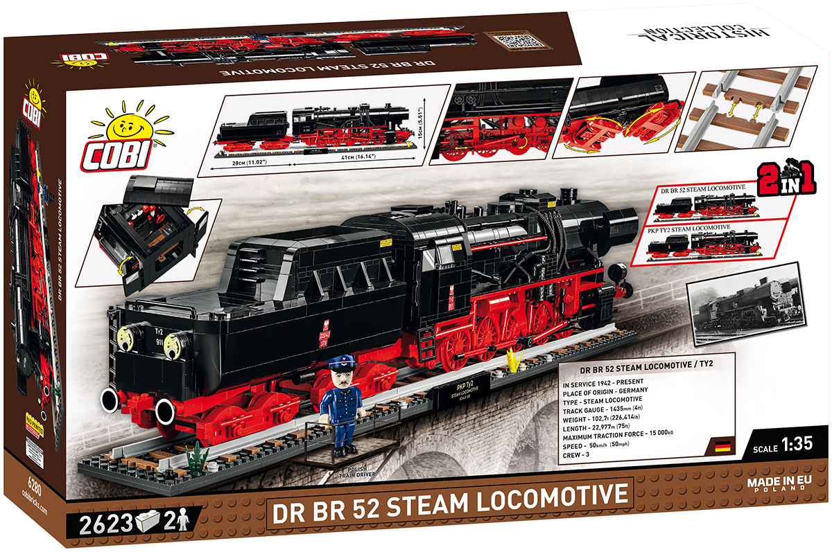 COBI 6280 - DRB CLASS 52 STEAM Locomotive Executive Edition