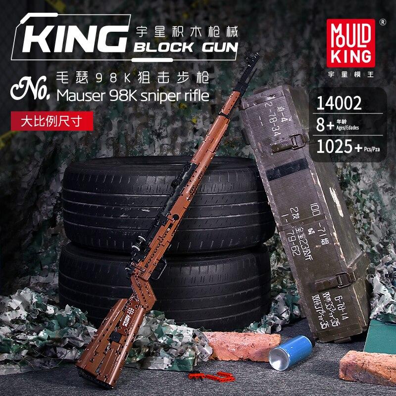Mould King - Waffenmodelle MP5/98K/Desert Eagle/Benelli M4/QBZ95