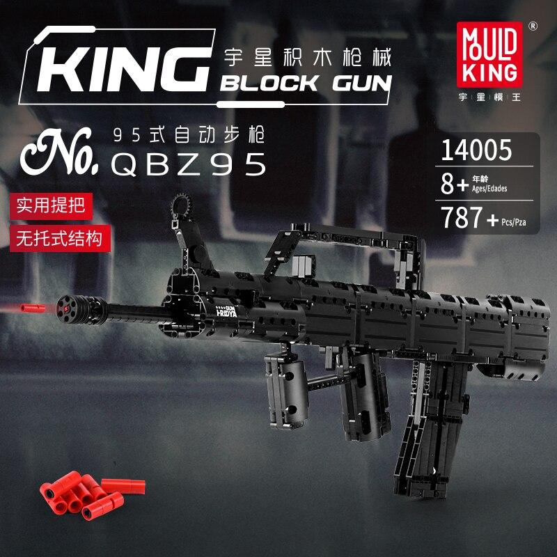 Mould King - Waffenmodelle MP5/98K/Desert Eagle/Benelli M4/QBZ95