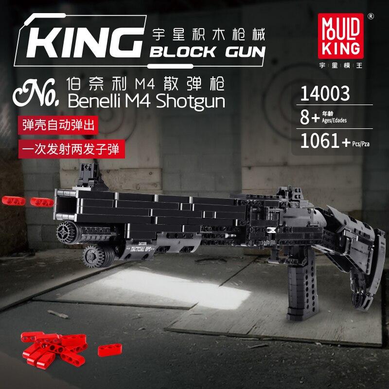 Mould King - Waffenmodelle MP5/98K/Desert Eagle/Benelli M4/QBZ95