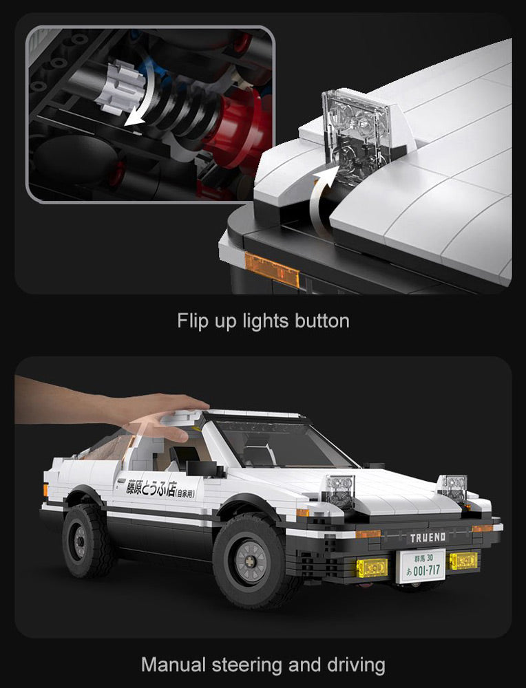 Cada C61024W - Initial-D Toyota AE86 Trueno (1324 Teile)