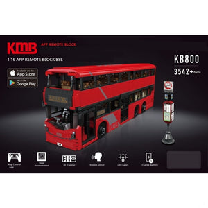 Mould King - KB800 Stadtrundfahrt Doppeldecker Bus RC
