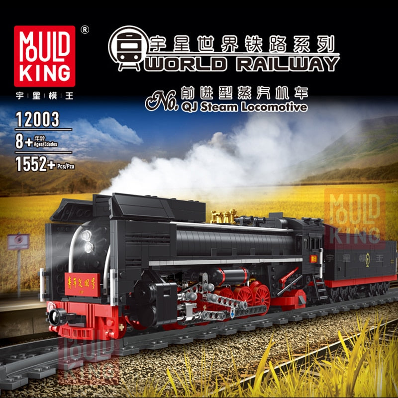 Mould King 12003 - Dampflokomotive schwarz