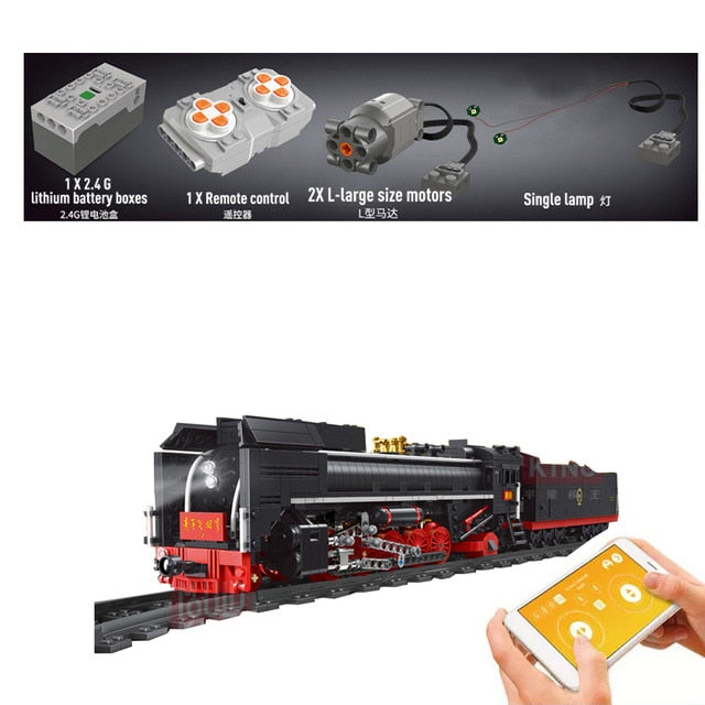 Mould King 12003 - Dampflokomotive schwarz