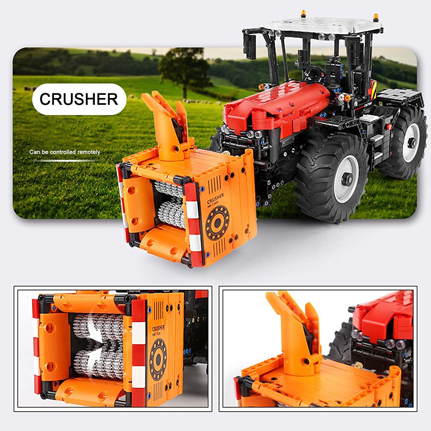 Mould King 17020 Traktor rot