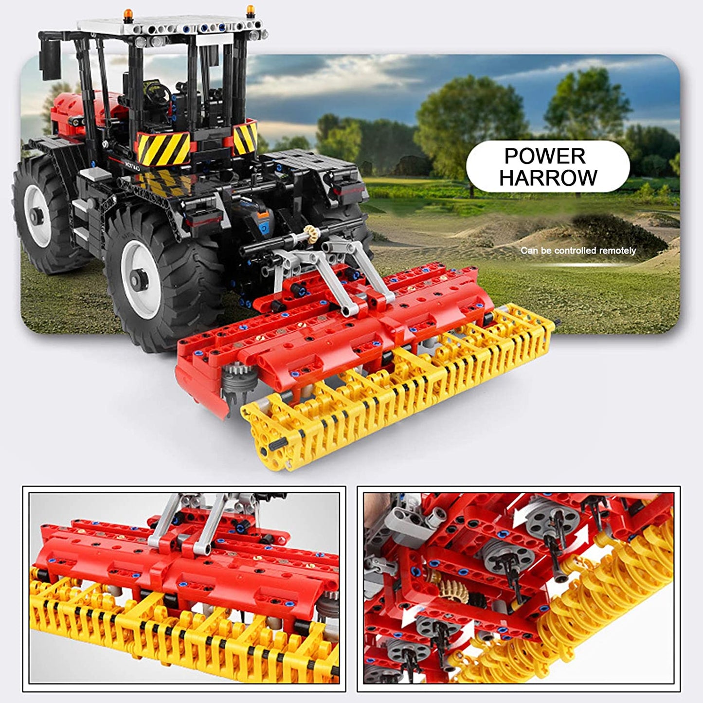 Mould King 17020 Traktor rot